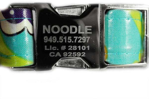 Engraved Buckle Dog Collar