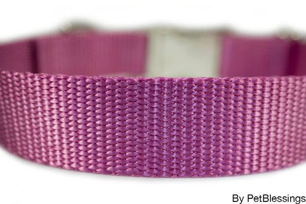 Pink Personalized Dog Collar