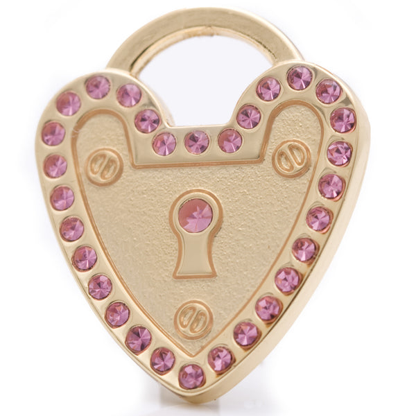 Heart Padlock Dog ID Tag