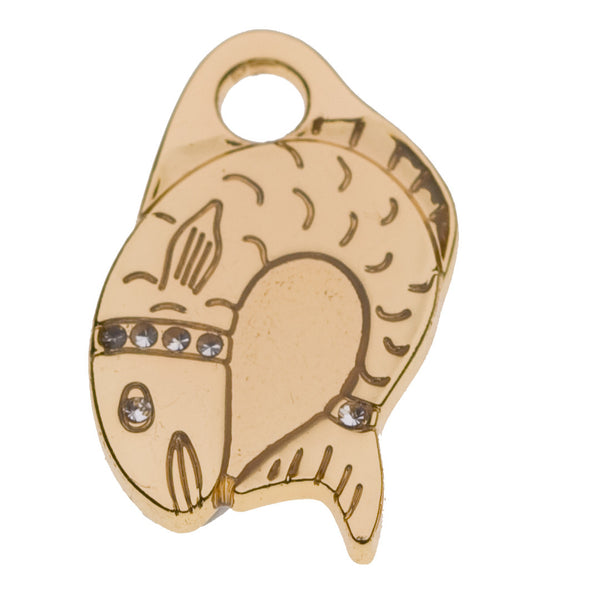 Salmon Cat ID Tag